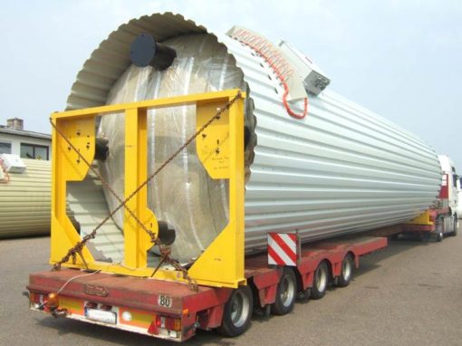 special transports of silo installations and mixing units